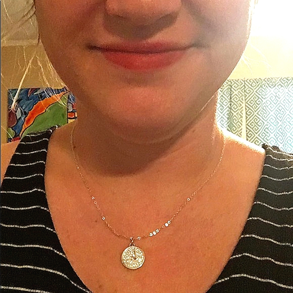 Silver “A” Necklace